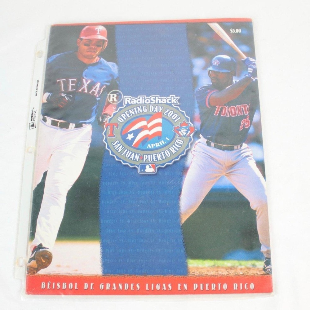 RadioShack April 2001 Opening Day MLB‎ In San Juan Puerto Rico Magazine